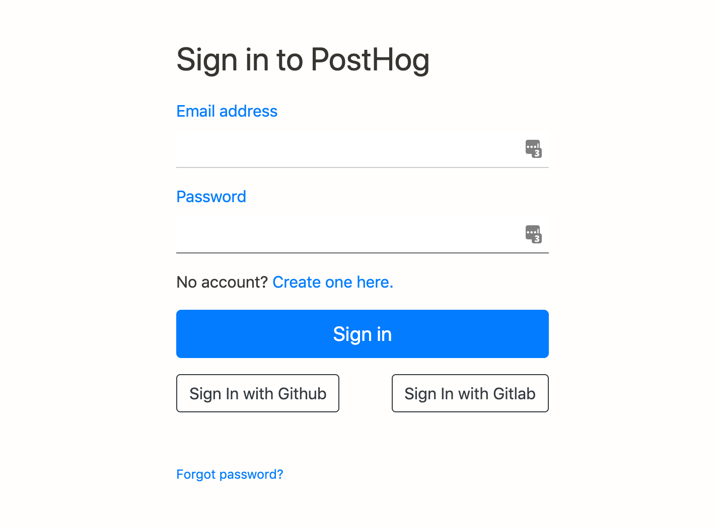 GitHub or GitLab social authorization